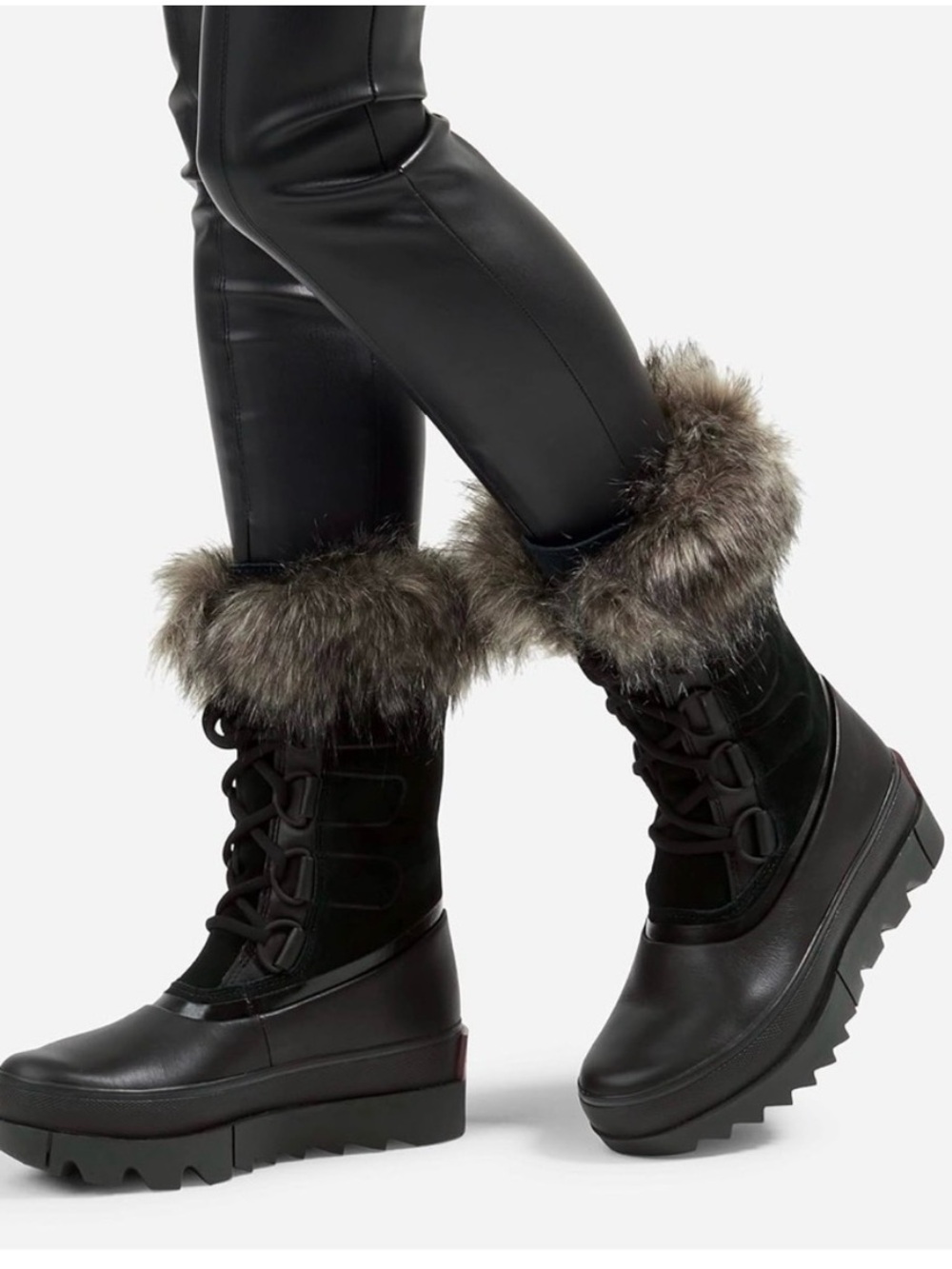 SOREL Joan of Arctic Next Snow Faux Fur Boots Womens 7.5